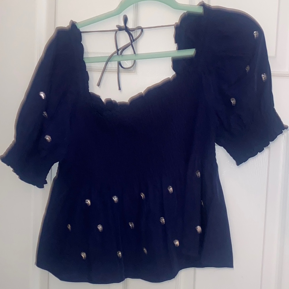 Hill House Jewelled Pajama Top Size XL